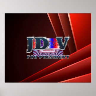 Poster TEE JD Vance pour Président