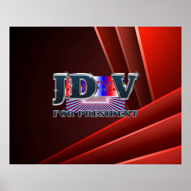 Poster TEE JD Vance pour Président (Devant)