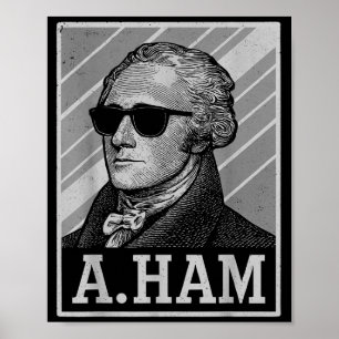 Poster Tee Retro Ander Hamilton Drôle pour Hommes Femmes