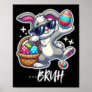 Poster Tee-shirt joli lapin de Pâques Chemise adorable la