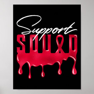 Poster Tee - shirts correspondants de l'équipe de soutien