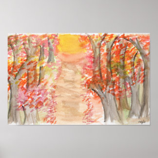 Poster Teintes d'automne