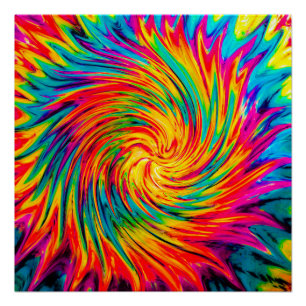 POSTER TEINTURE LIE VENT ABSTRAIT