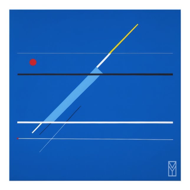 Pôster Tela Azul: A Arte de Kandinsky Fotodruck (Vorne)