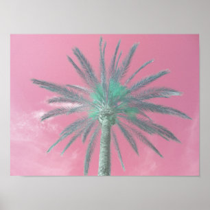 Poster Téléchargeable Pink Palm Tree Pop Art Photo