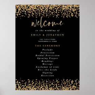 Poster Téléchargeable Programme de Parties scintillant d'
