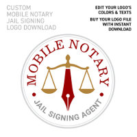Téléchargement de logo or rouge vin de notaire mob