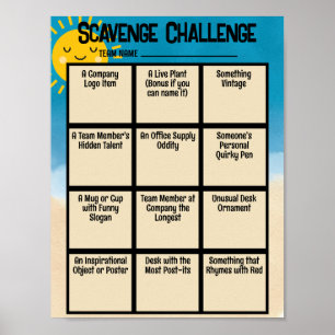 Poster Téléchargement du jeu de chasse au trésor pour bri