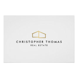 Poster Téléchargement du logo Gold de Modern Home Realtor