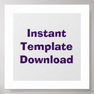 Poster Téléchargement du Modèle d'affiche instantané