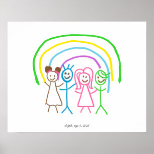 Poster Télécharger des enfants Dessiner Transformer des e