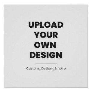 Poster Téléchargez votre propre design ici Modèle perso