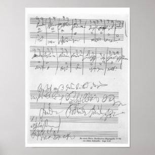 Poster Télécopie d'une page de la musique