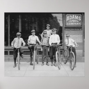 Poster Telegram Messenger Boys, 1911 Photo vintage