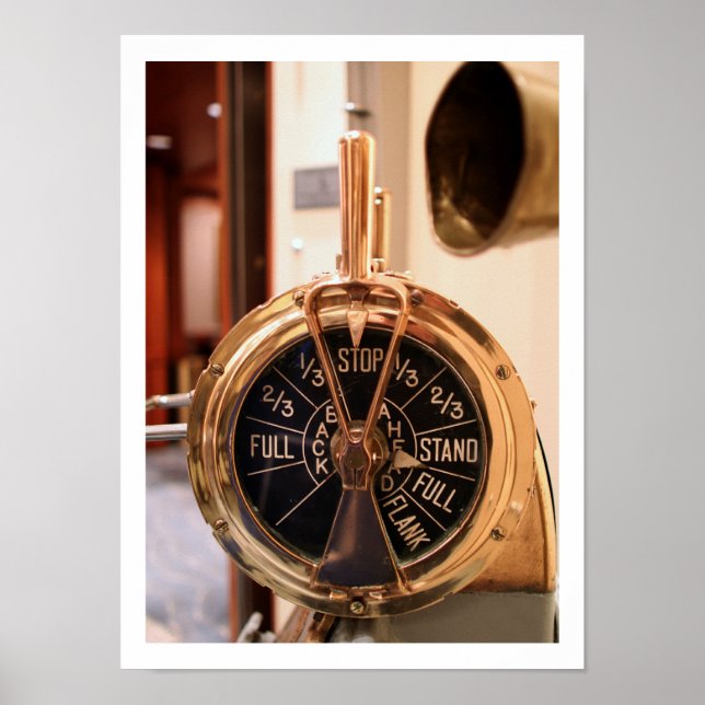 Poster Télégraphe de commande du moteur (Devant)