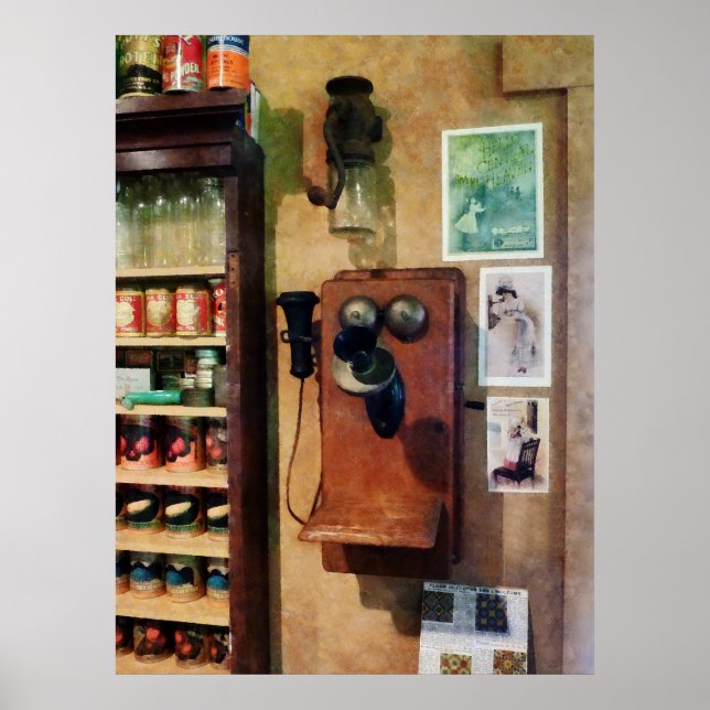 Poster Téléphone à l'ancienne (Devant)