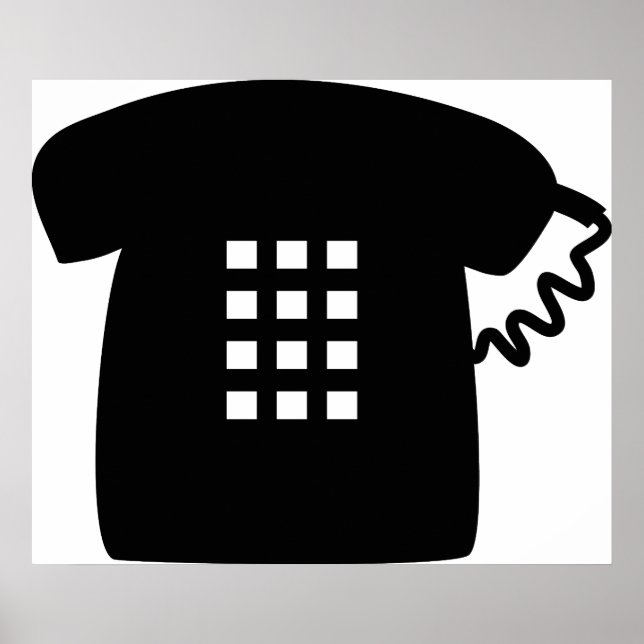 Poster Téléphone rétro (Devant)