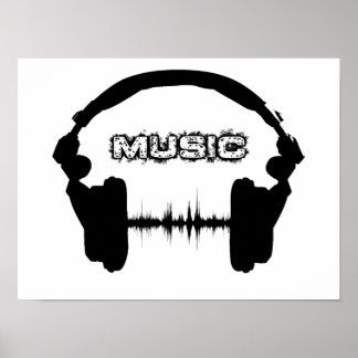 POSTER TÉLÉPHONES DE MUSIQUE