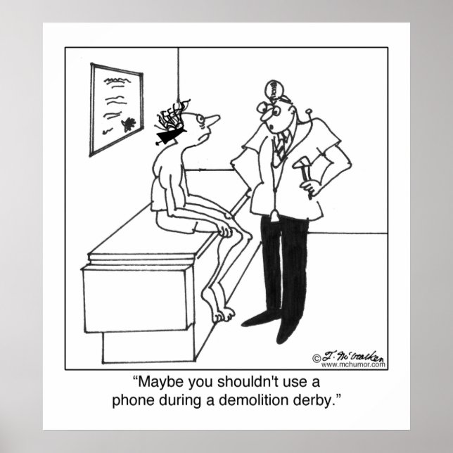 Poster Téléphones et derbys de démolition (Devant)