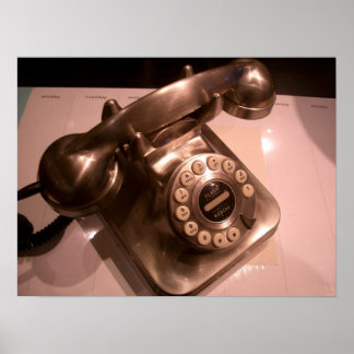 Poster téléphonique vintage