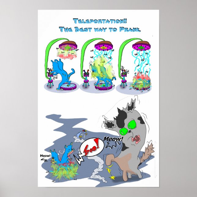 Poster Téléportation ! ! La meilleure façon de faire la f (Devant)