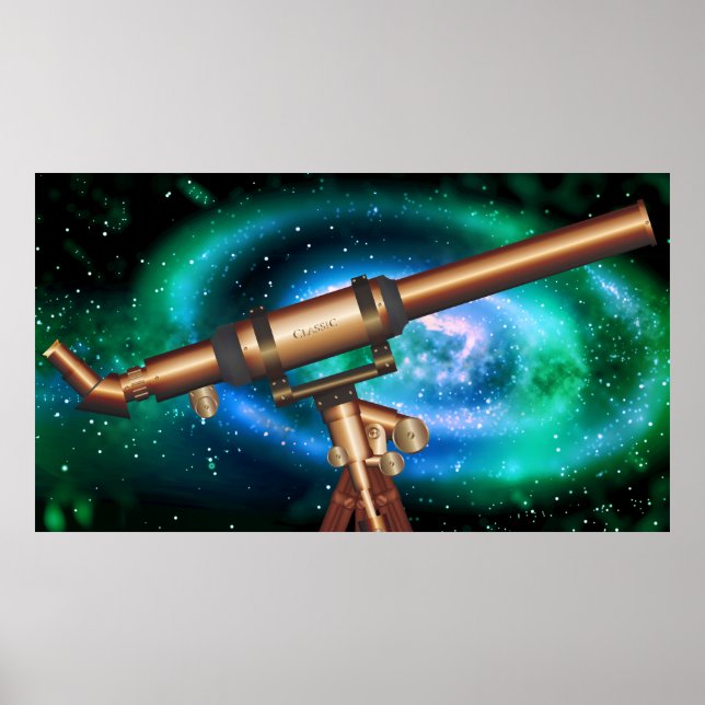 Poster Télescope classique (Devant)