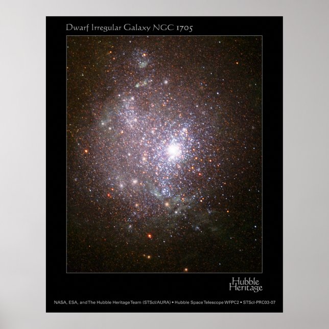 Poster Télescope de poche Nwarf Galaxy NGC 1705 (Devant)