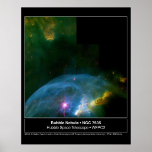 Poster Télescope Hubble Nebula 7635