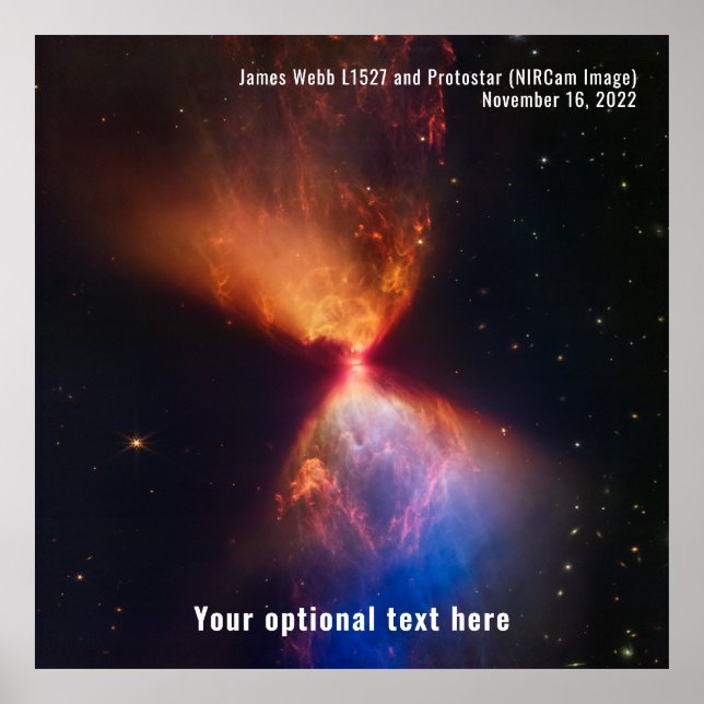 Poster Télescope spatial James Webb L1527 Protostar NIRCa (Devant)