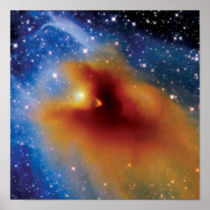 Poster Télescope spatial NASA Hubble CB 130-3 Naissance d