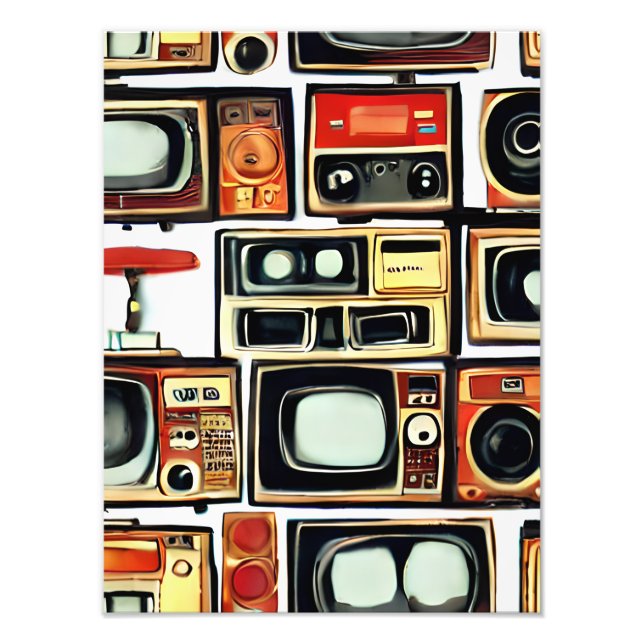 Poster televisores vintage (Vorne)