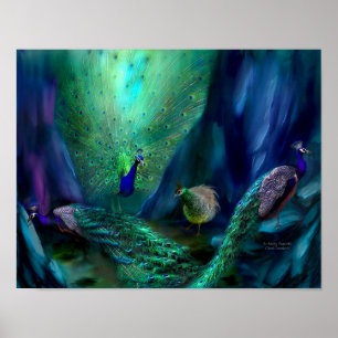 Poster Tellement de Peacocks Art Poster/Imprimer