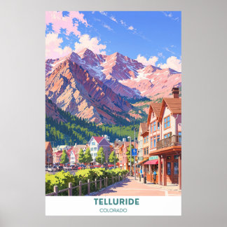 Poster Telluride - Colorado - Marche Pittoresque