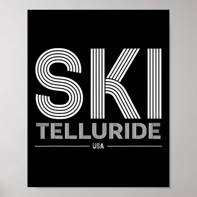 Poster Telluride Station de ski Usa Rocky Mountains Ameri (Devant)