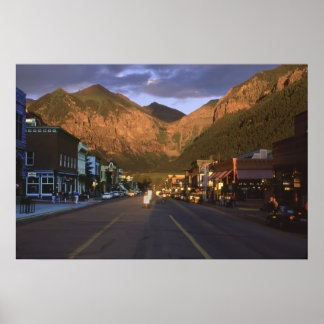 Poster Teluride Au Coucher Du Soleil