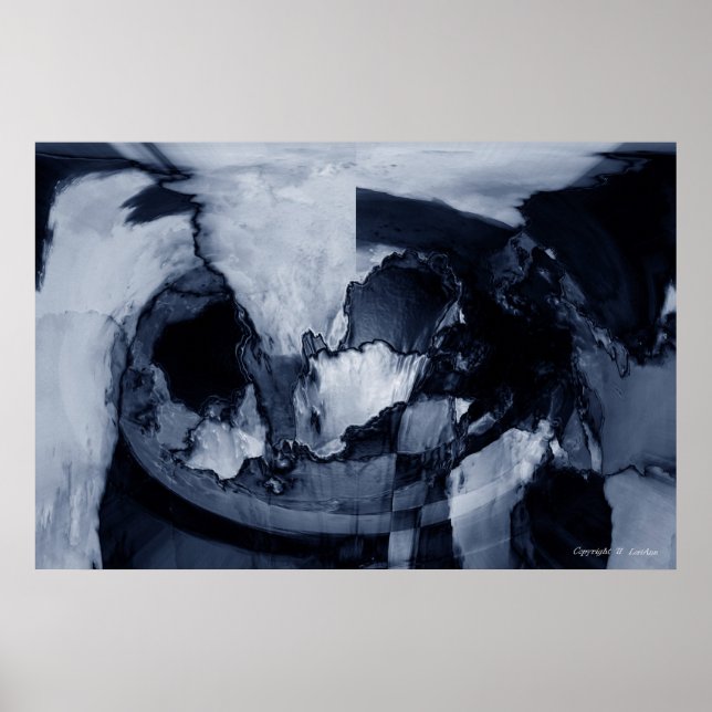 Poster Tempête Abstraite (Devant)