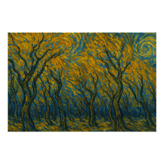 Poster Tempête dans la forêt d'Or