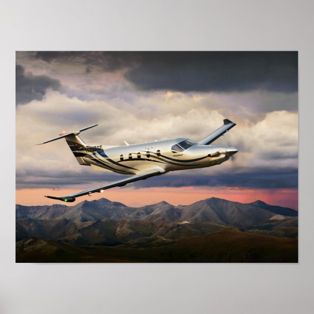 Poster Tempête de montagne Pilatus (Devant)