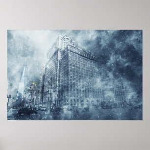 Poster Tempête de neige