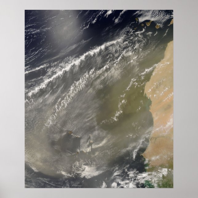 Poster Tempête de poussière en Afrique de l'Ouest (Devant)