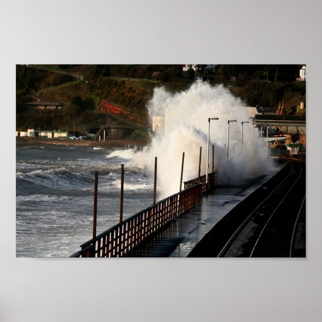 Poster Tempête de printemps, Dawlish (Devant)