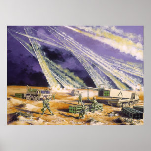 Poster Tempête du désert de l'acier par Frank M. Thomas