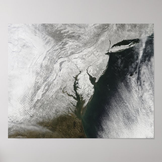 Poster Tempête hivernale sévère (Devant)