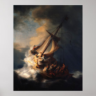 Poster Tempête sur la mer de Galilée