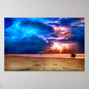 Poster Tempête tropicale de foudre