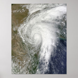 Poster Tempête tropicale Hermine au-dessus du Texas