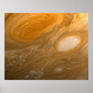 Poster Tempêtes de tourbillonnement de Jupiter de planète