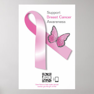 Poster Template Brustkrebs Bewusstsein