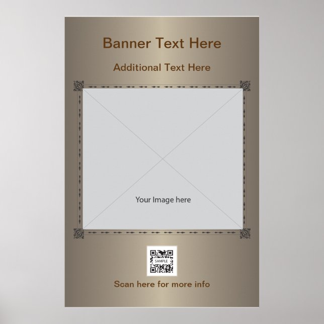Poster Template generisch braun (Vorne)