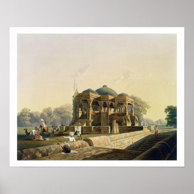 Poster Temple antique à Hulwud, du volume I de 'Scène (Devant)